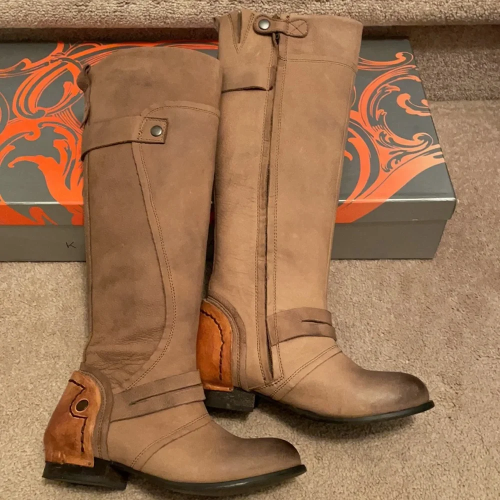 Kelsi Dagger Jayna Leather Riding Boots. Size 6. EUC - Picture 2 of 8